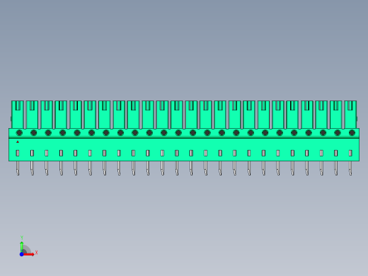 DEGSON 15EDG 系列 3.5mm 插拔式接线端子 FullPack-15EDGB-3.5-24P-14-00AH前视缩略图