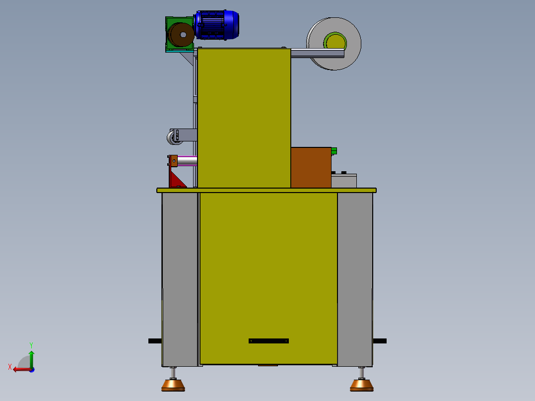 奶茶、豆浆杯一台实用封口机后视图