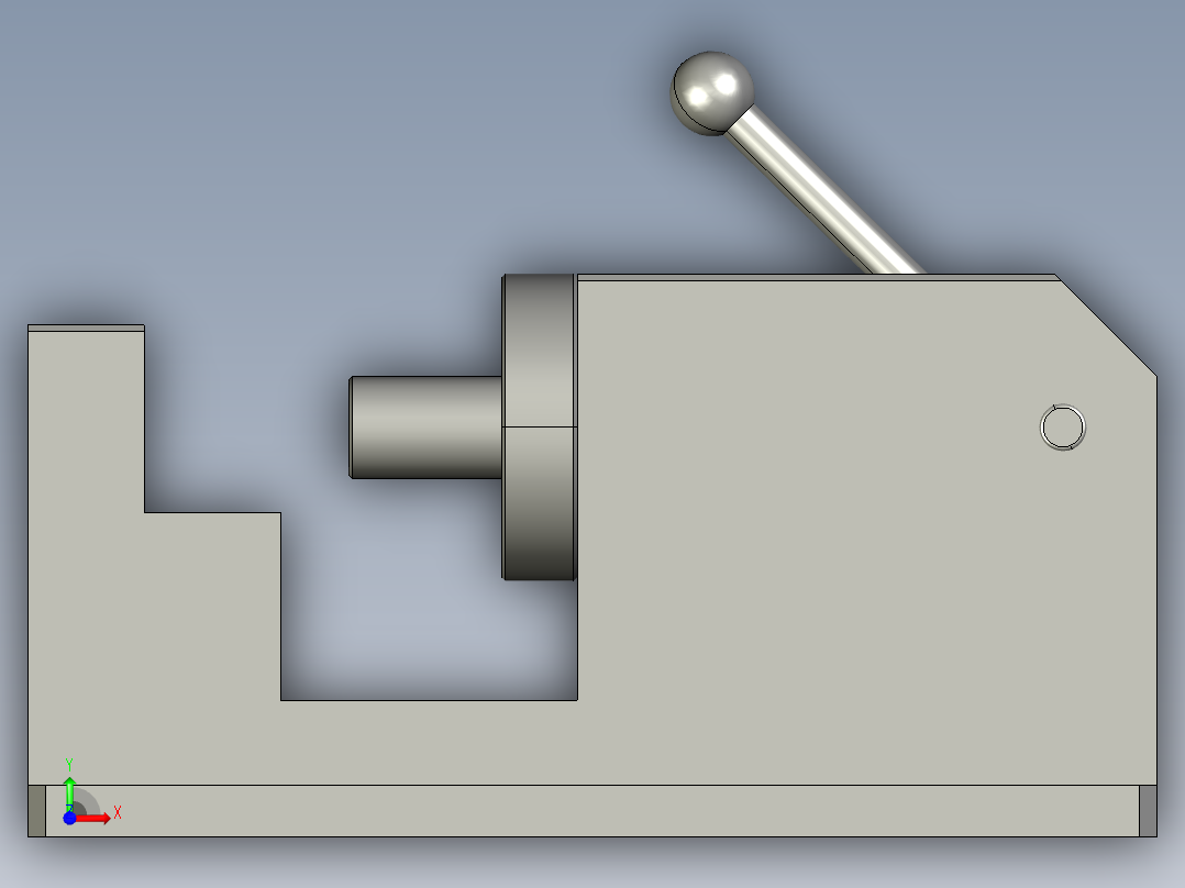 手动凸轮压紧装置00前视图