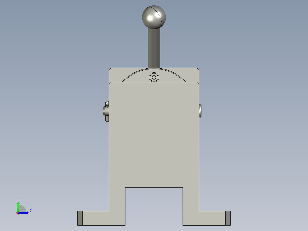 手动凸轮压紧装置00左视图