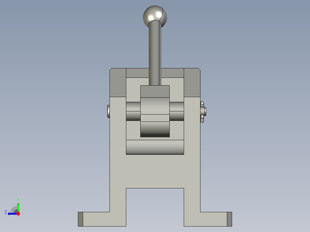手动凸轮压紧装置00右视图