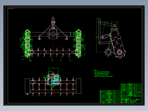 JX693-秸秆粉碎还田旋耕机设计