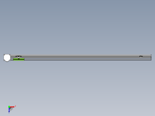同步带滑台-半封闭B13-L90-S1550-R-Z86-D3俯视缩略图