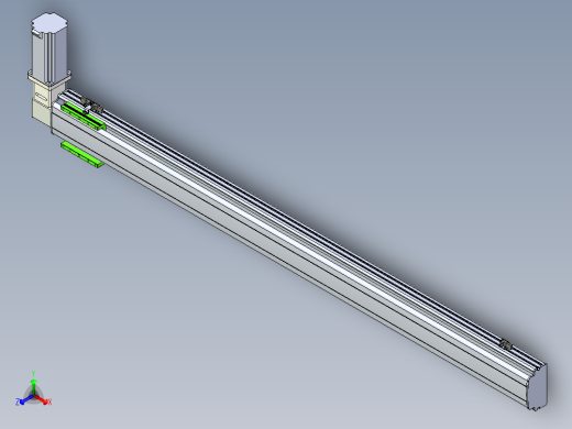 同步带滑台-半封闭B13-L90-S1550-R-Z86-D3正等轴测缩略图