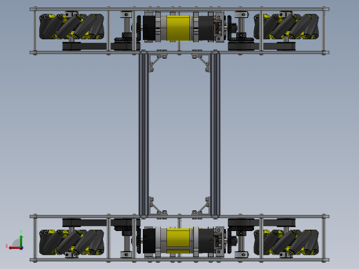 紧凑型麦克纳姆轮驱动器底盘后视缩略图