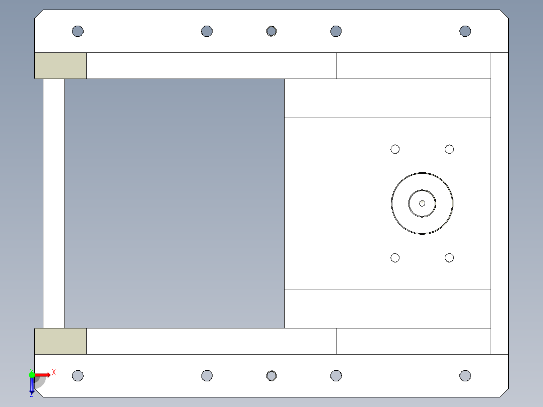 上壳体压机俯视图