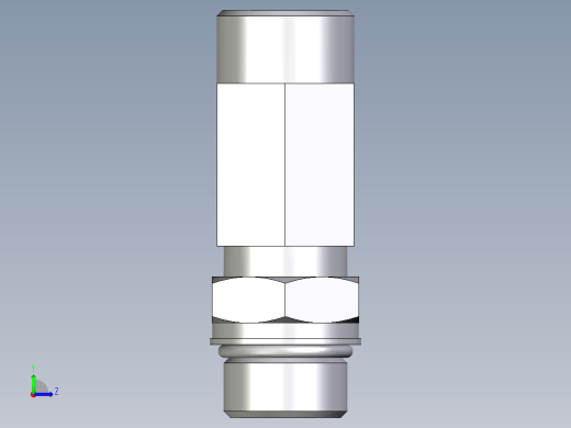 卡套式工业通用硬管接头EO_Adjustable_locknut_run_tee_LEE20SMOROMDCF左视缩略图