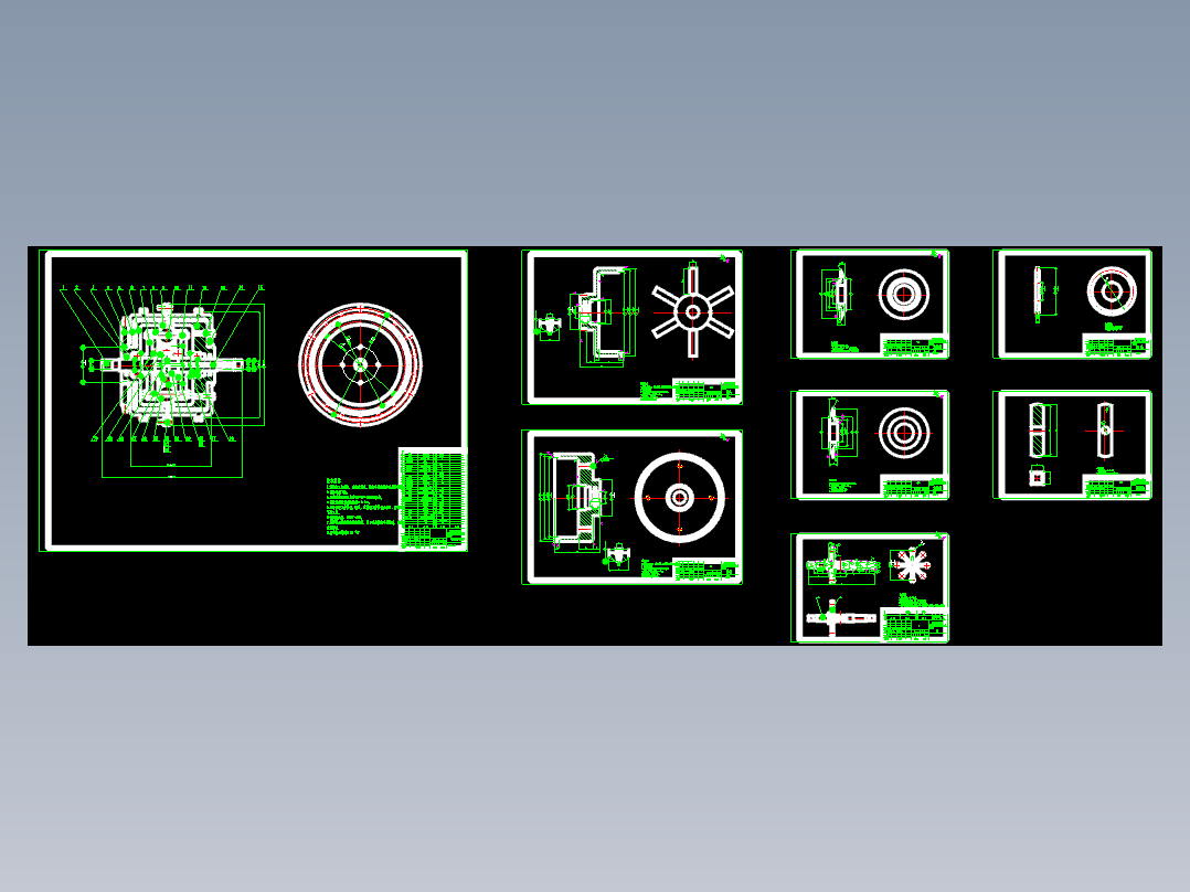 QC381-自行车用无级变速器结构设计汽车类设计[全套CAD和文档]