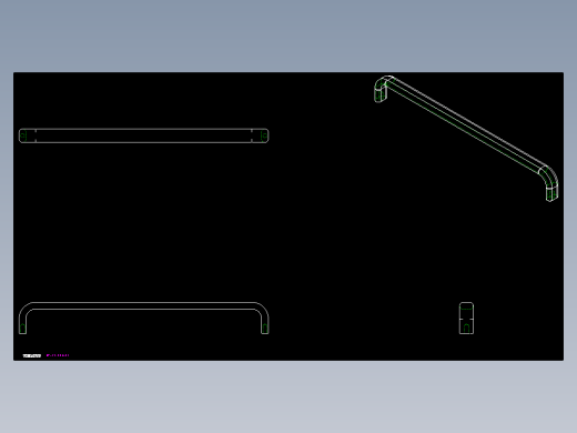 取手(不銹鋼)EF(B)-2D多系列多零件图纸模型
