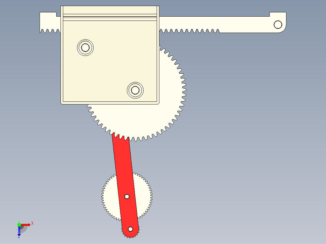 齿轮啮合 (115)俯视图