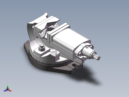 通用回转台钳正等轴测缩略图