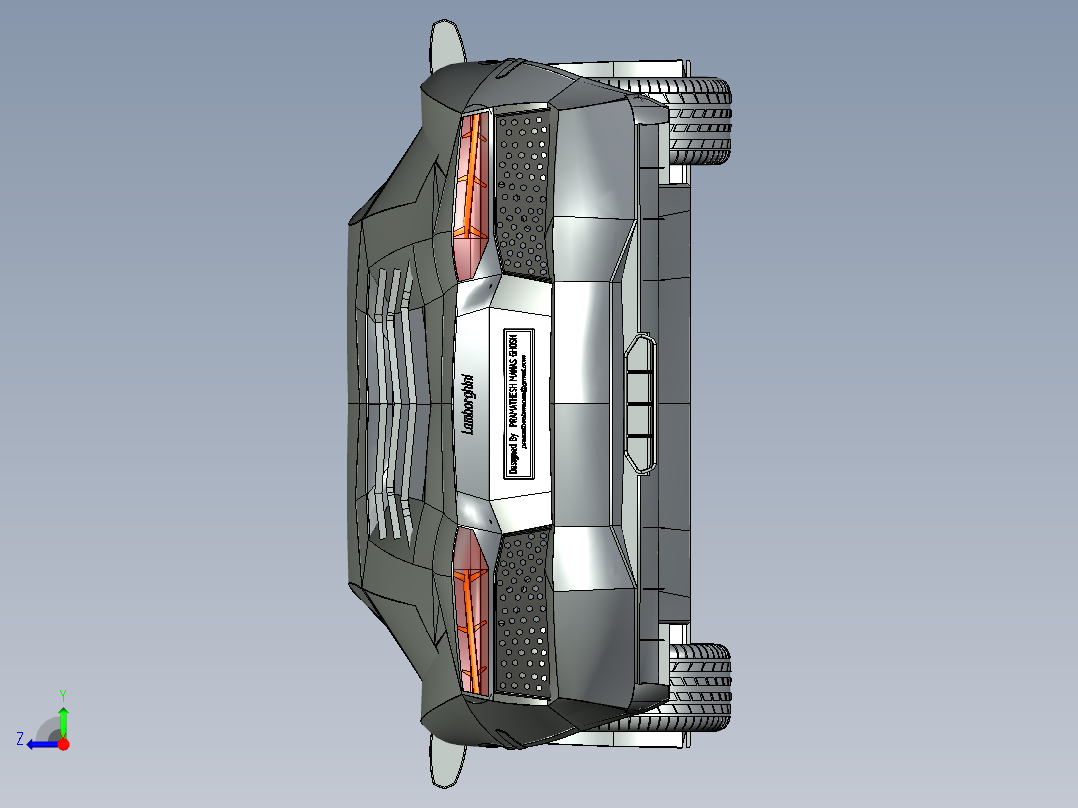 兰博基尼右视图