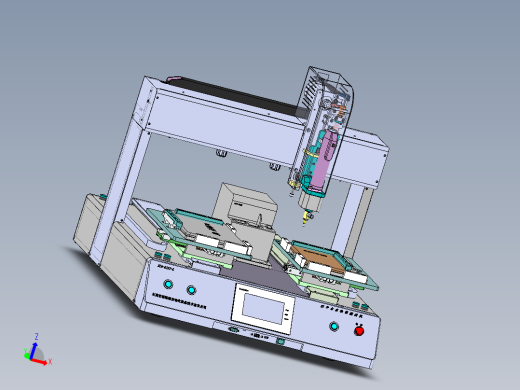 电子产品背对式自动锁螺丝机（sw18可编辑+工程图)