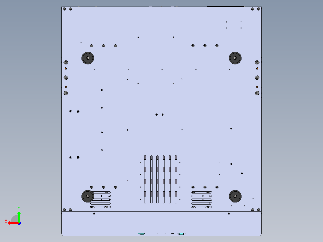 电子产品背对式自动锁螺丝机（sw18可编辑+工程图)后视图