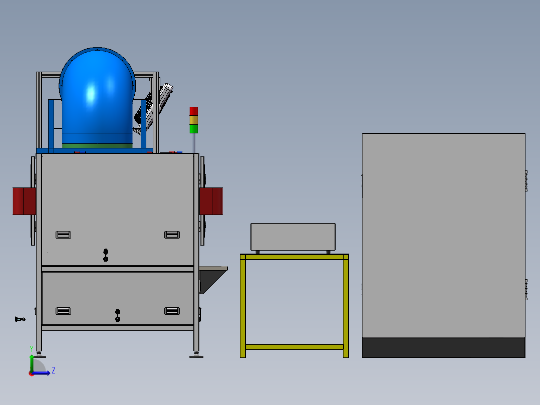 直流电机测试老化机sw18可编辑左视图