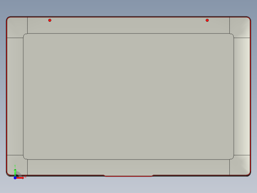 屏幕面板外壳UG铣高度程序模型前视缩略图