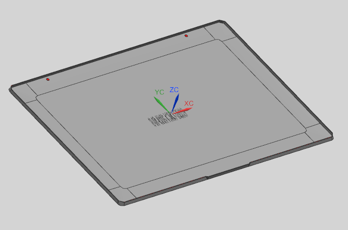 屏幕面板外壳UG铣高度程序模型