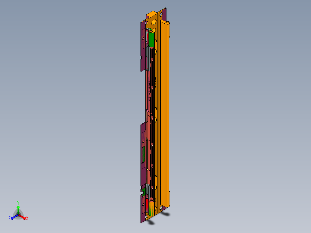 长条金属转轴铣内腔程序模型