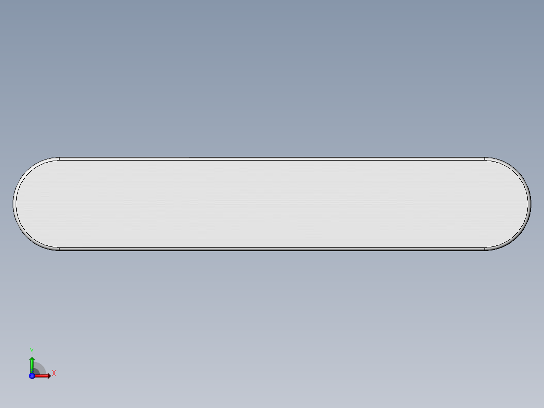 GB／T1096-2003普通平键A型18×100前视图