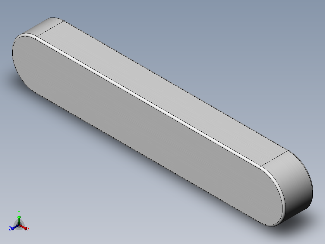 GB／T1096-2003普通平键A型18×100正等轴测图