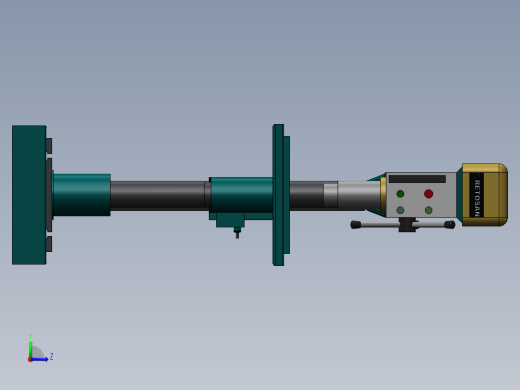 钻床的模型左视缩略图