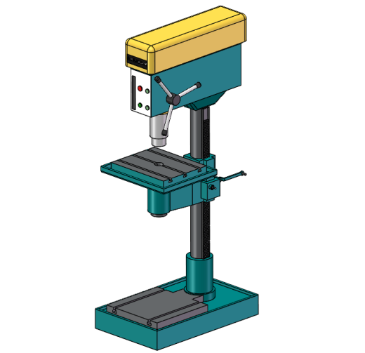 钻床的模型缩略图