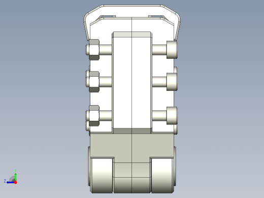锁定铰链机构右视缩略图