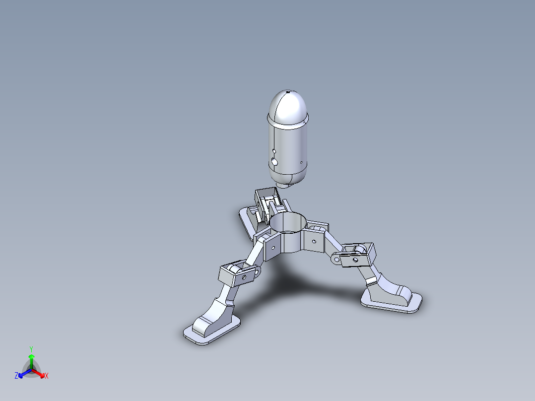 蓝色 Yeti 麦克风和麦克风支架正等轴测图