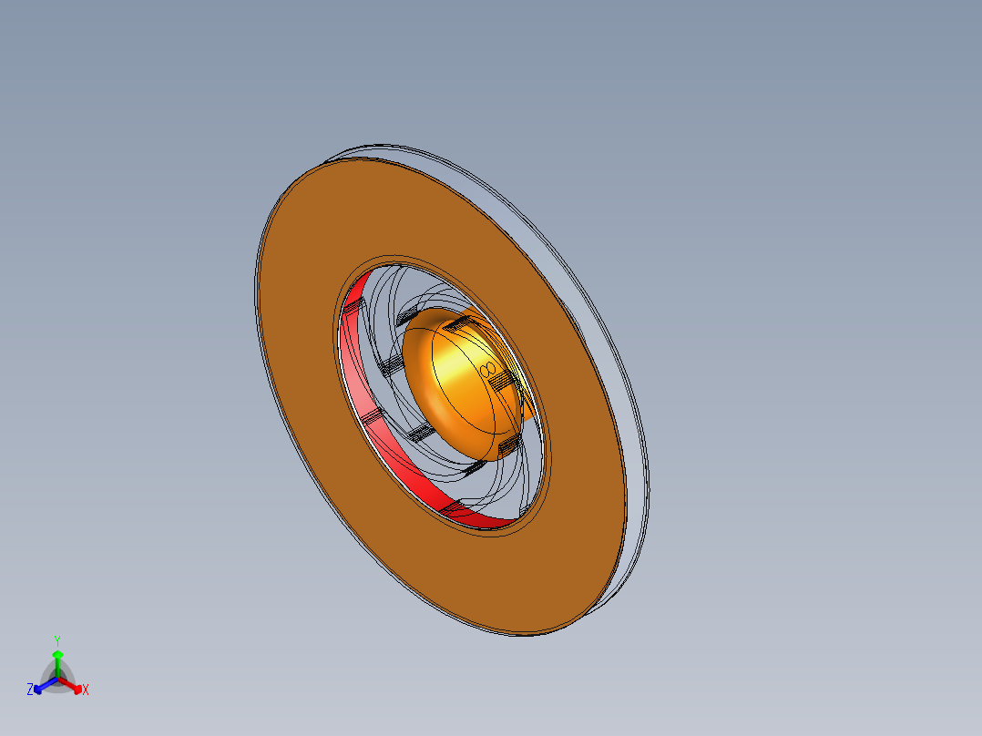 叶轮正等轴测图
