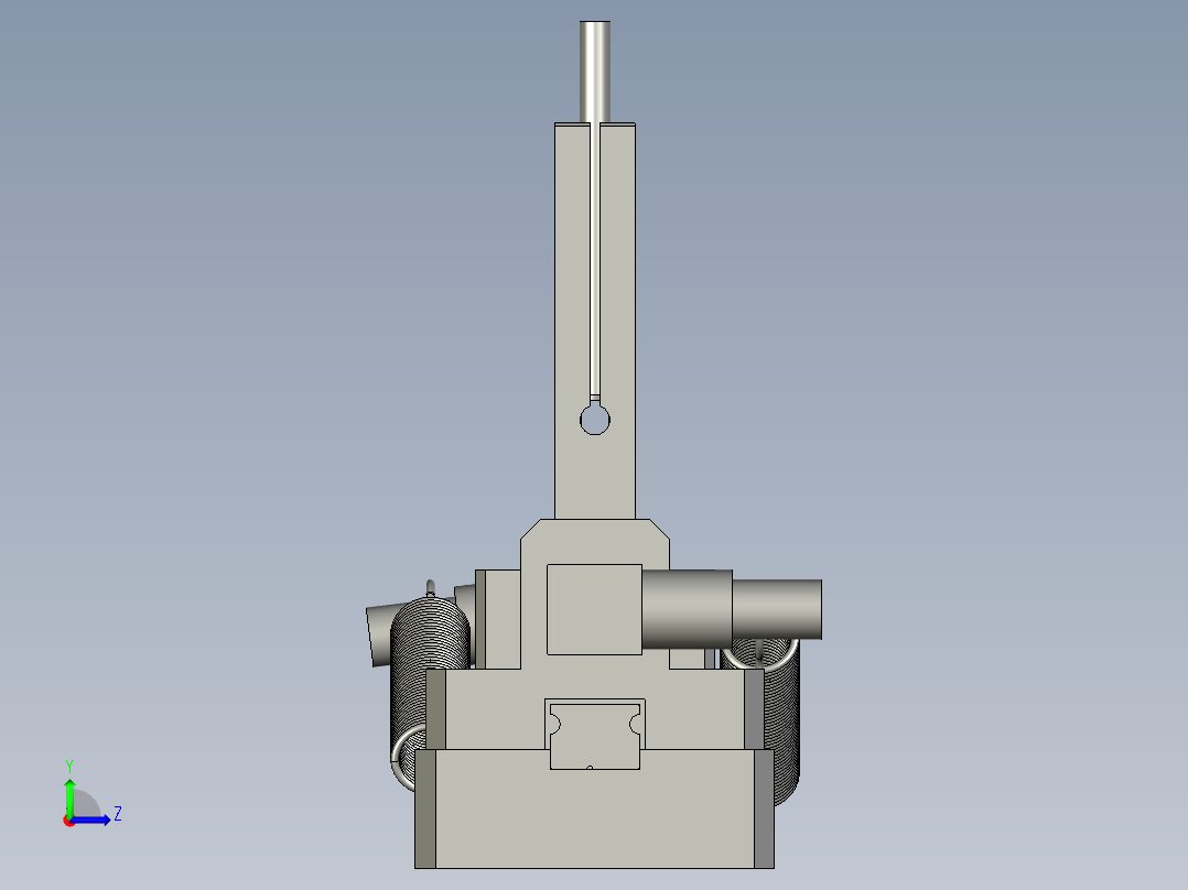 方案_圆柱滚子尺寸检测左视图