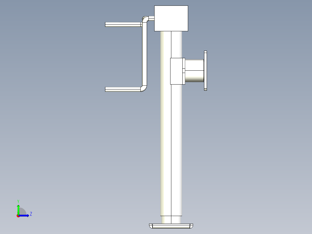 1吨-2吨-手摇千斤顶-可编辑左视图