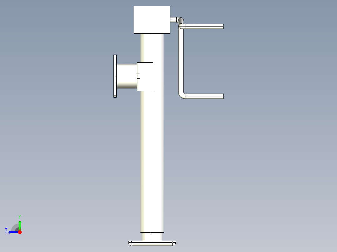 1吨-2吨-手摇千斤顶-可编辑右视图