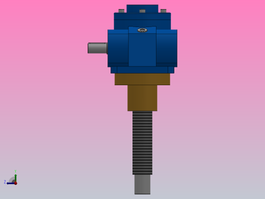 HK100T Ⅱ结构蜗轮丝杆升降机[HK100T-8-2-B-Ⅰ-300-X-A]右视缩略图