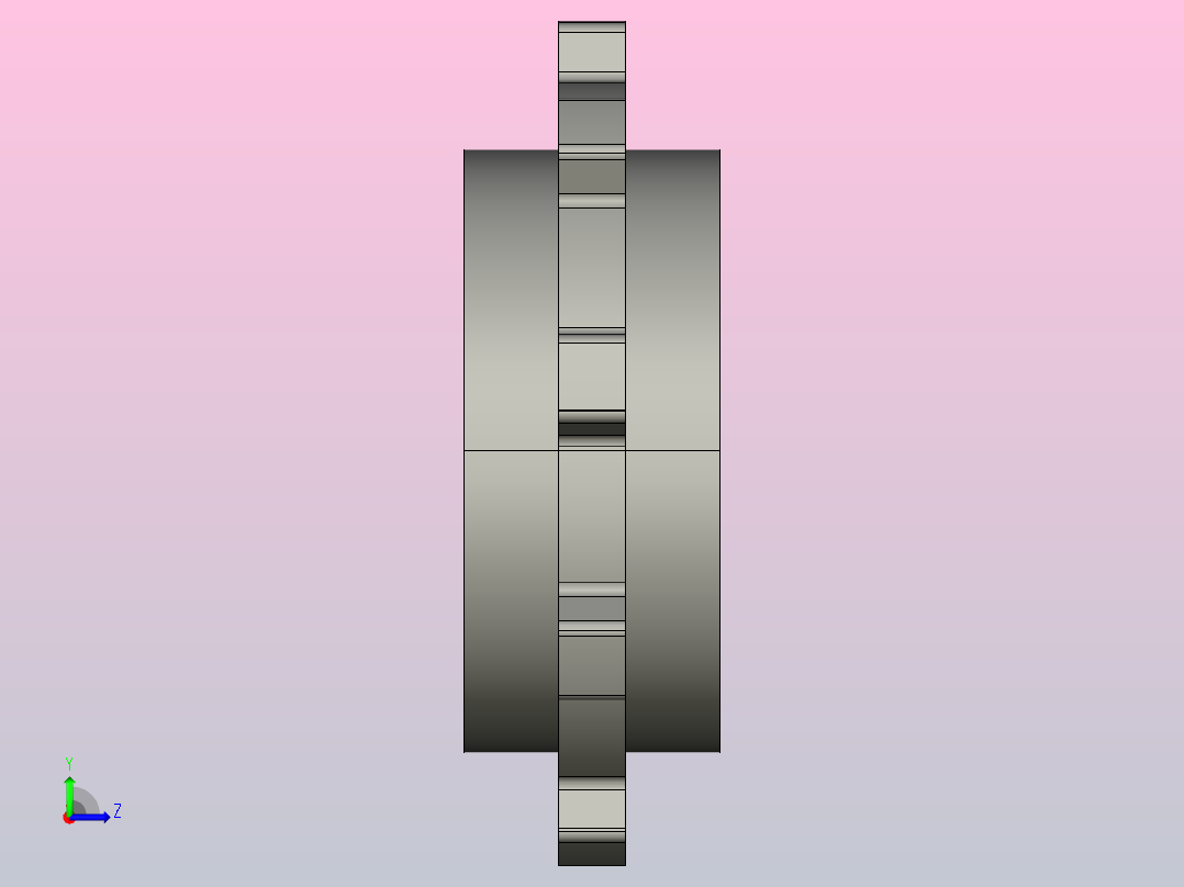 JS YS500-9T-S50-C1 机加工主动轮左视图
