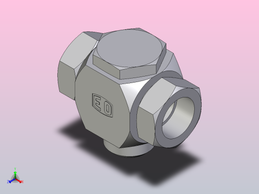 高压班卓琴三通TH42LRCF正等轴测缩略图
