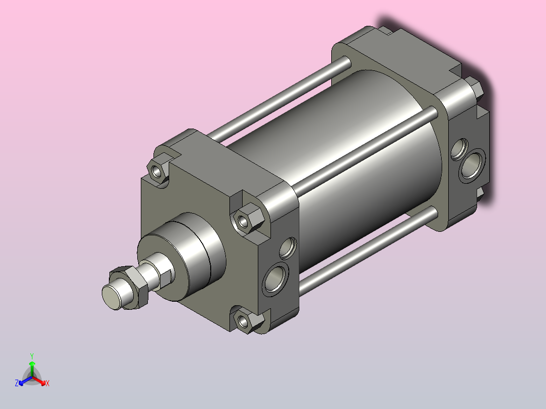 FESTO气缸DNG-100-100-PPV-A---_0_正等轴测图