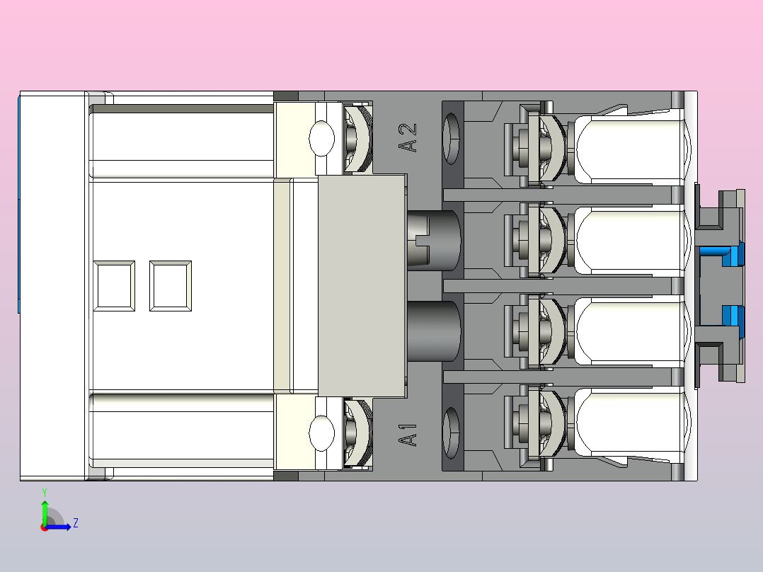 NC7-09～12交流接触器三维模型202204左视图