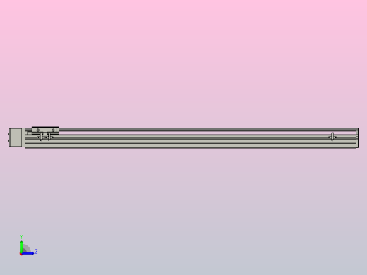 SYS12-BR-900-200W滚珠花健、支撑座、滚珠丝杠、交叉导轨、直线模组.STEP左视缩略图