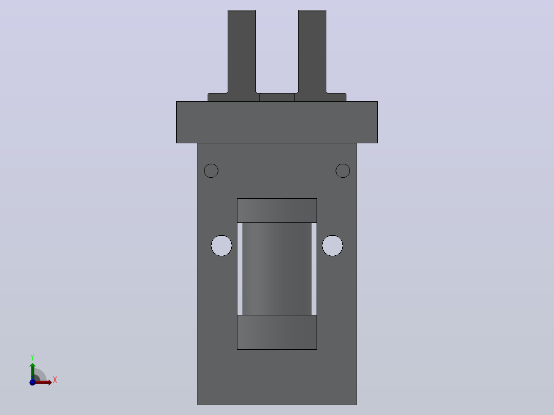 气爪（平行开闭型）HMHZ2系列[HMHZ2-10D]前视图