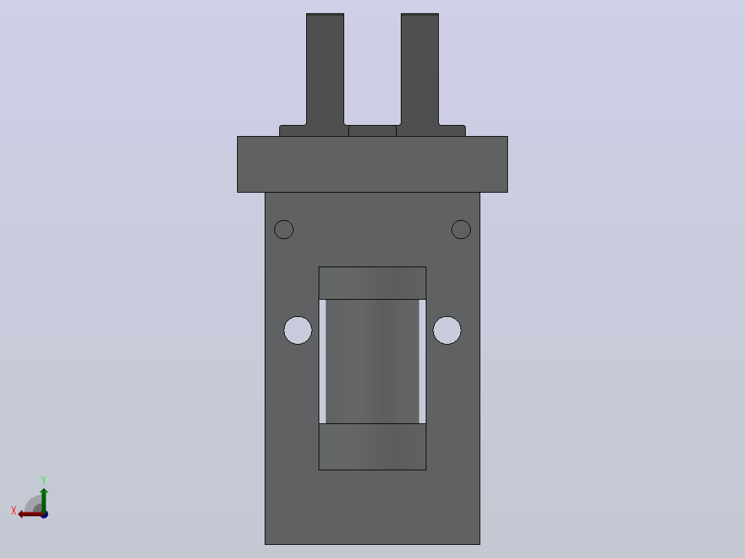 气爪（平行开闭型）HMHZ2系列[HMHZ2-10D]后视图
