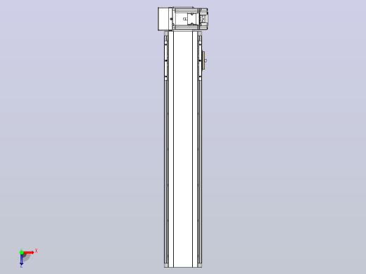 皮带直线轴半封闭可选导轨TPA-HNB-105D-90-L450-RU-Y-P20-N3俯视缩略图