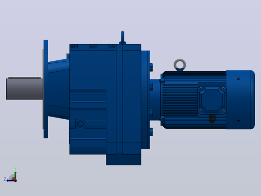 RF167法兰轴伸式安装斜齿轮减速机RF167-Y15-4P-160L-M1-0°-Φ660右视缩略图