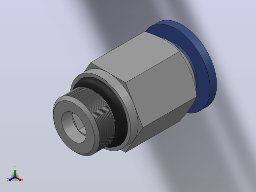 IPC-G 螺纹直通-G螺纹_IPC10-G02正等轴测缩略图