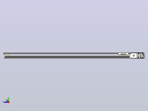 皮带直线轴半封闭可选导轨TPA-HNB-105D-90-L1200-MR-C-P20-N3右视缩略图