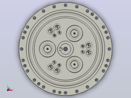 RV减速器常规产品外形图ZD-370BX-   -RVE-B-B-42X65L215-3001#RVE-370BX B轴前视缩略图