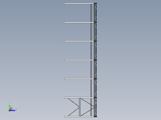 化工厂钢结构模型12x30m左视缩略图