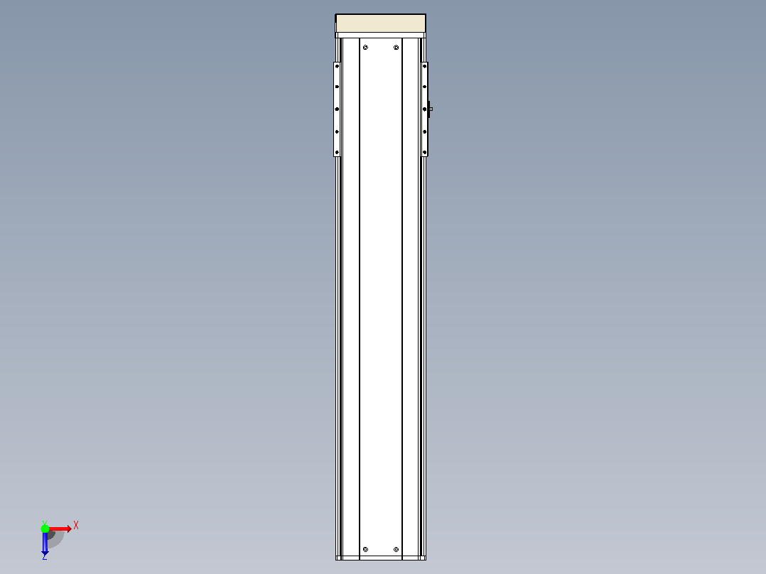 日规模组半封闭丝杆TPA-HNR-220D-3210C-L900-MP-Y-P1K-N3俯视图