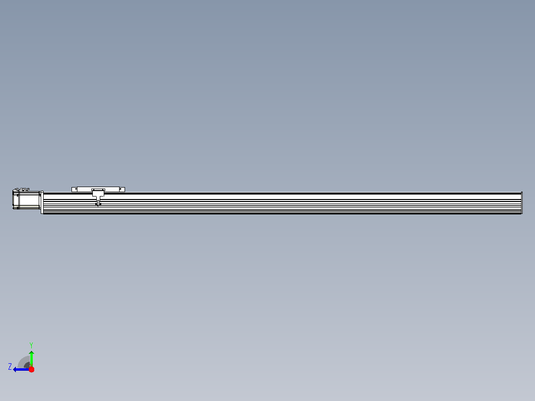 滚珠丝杠直线轴带导轨全封闭TPA-HCR-202D-2510C-L1750-M-Y-P75-N3右视图