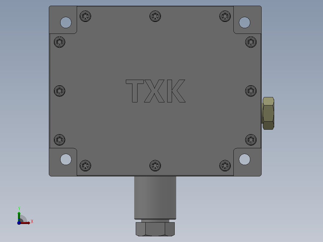 TXK-102隔爆压力控制器[TXK-102隔爆压力控制器(1021301)]前视图