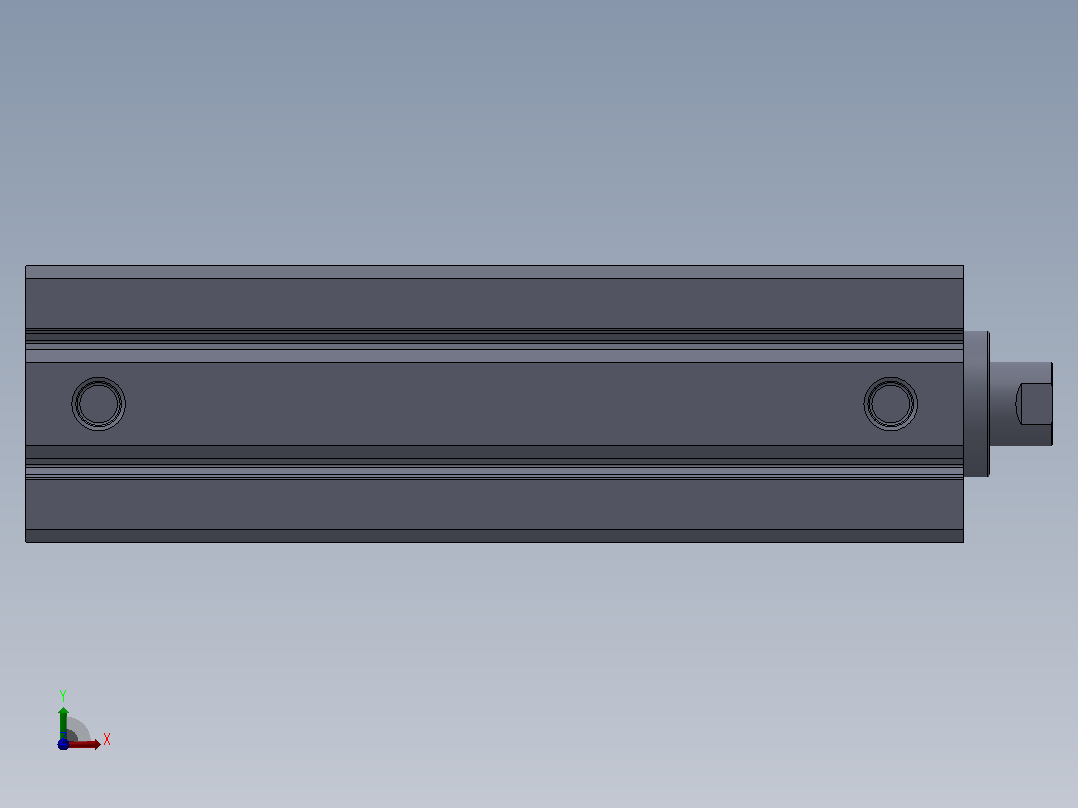 气缸ACQS40x125前视图